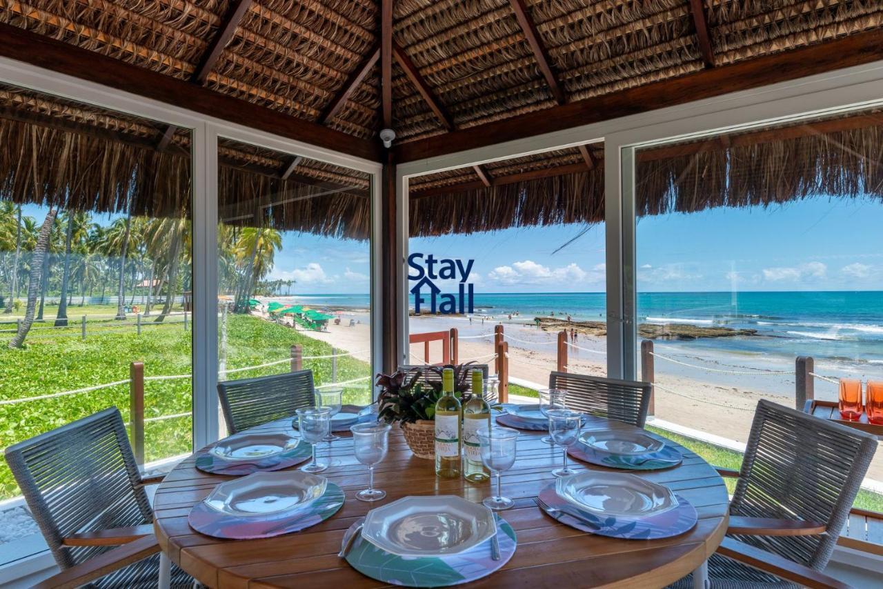 普拉亚多斯卡内罗斯Casa-4Qts-Beira Mar-Piscina E Cozinheira-Sh038别墅 外观 照片