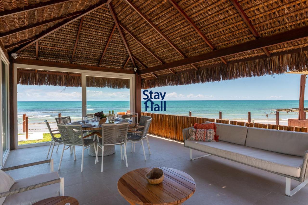 普拉亚多斯卡内罗斯Casa-4Qts-Beira Mar-Piscina E Cozinheira-Sh038别墅 外观 照片