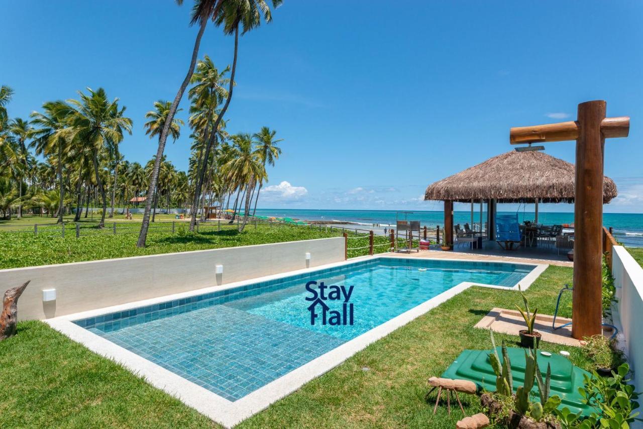 普拉亚多斯卡内罗斯Casa-4Qts-Beira Mar-Piscina E Cozinheira-Sh038别墅 外观 照片